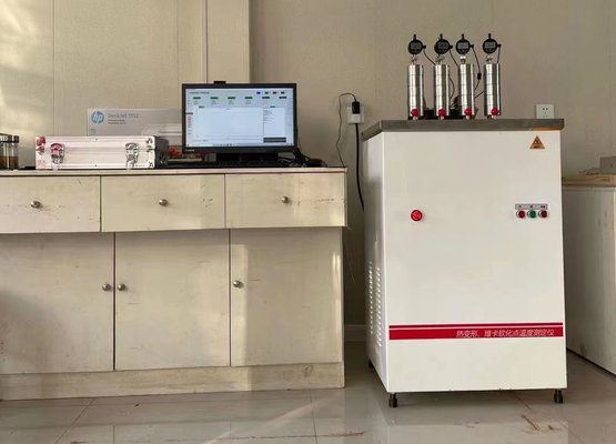 एबोनाइट और लंबे फाइबर प्रबलित कंपोजिट के लिए स्पीड 120℃/एच एचडीटी विकट परीक्षण मशीन