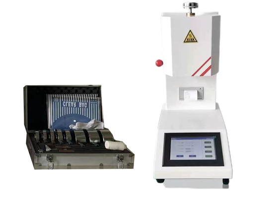 GB/T 3682 ASTM D1238 ISO 1133 मानकों में थर्मोप्लास्टिक के लिए उच्च परिशुद्धता पिघलने प्रवाह सूचकांक परीक्षक