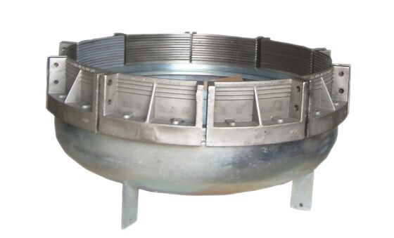 बेहतर क्लैम्पिंग फोर्स के लिए ड्रम आकार के सीलिंग एंड और दाँतेदार संपर्क सतह के साथ हल्के प्लास्टिक पाइप एंड कैप्स